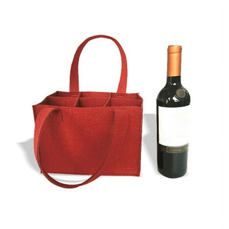 

GYZEE Felt 6-Grid Beer Wine Protective Handbag Storage Bag For Wedding Party Camping