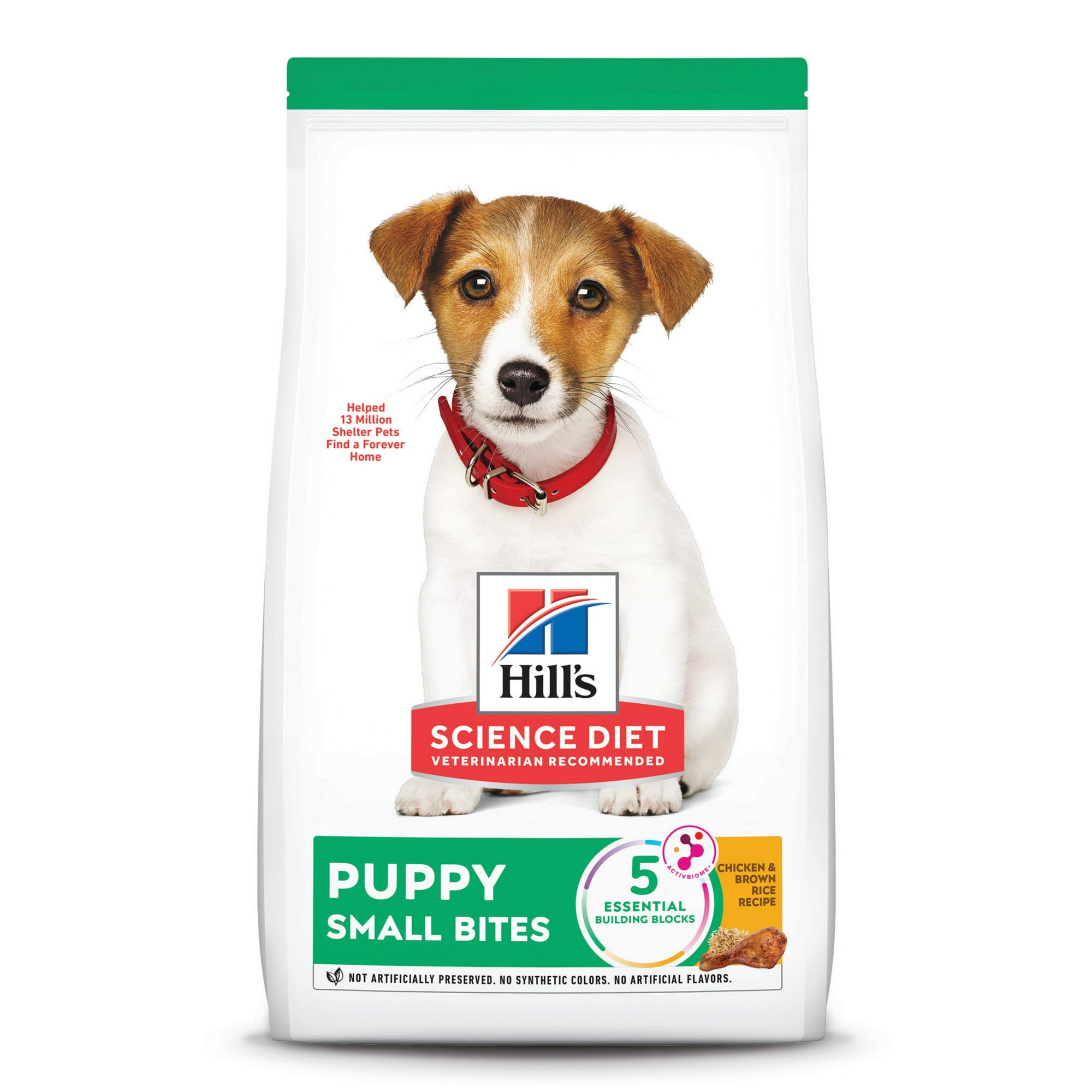Hill's Science Diet Small Bites Chicken & Brown Rice Dry Dog Food for Puppies, 4.5lb Bag