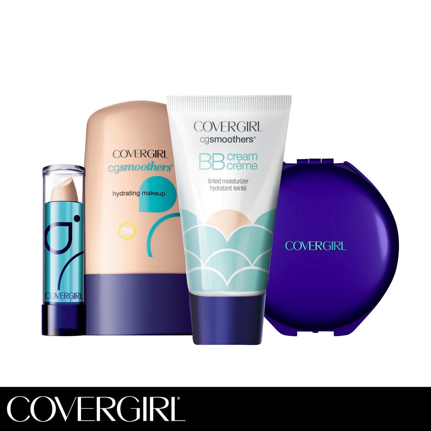 COVERGIRL Smoothers BB Cream, couleur transparente et lisse pour une peau éclatante et naturelle, formule légère, hydratation longue durée, 100 % sans cruauté.