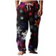 thumbnail image 2 of Pantalones largos para hombre, cintura elástica, transpirables, cómodos, suaves, informales, de playa, de poliéster., 2 of 5