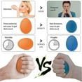 thumbnail image 2 of Hand Therapy Finger Exercise Grip Ball E-gg Shape Strength Trainer Squeeze Stress Relieve (Blue--30 KG, 2 of 8