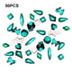 thumbnail image 5 of Conjunto de cristal Vogacara 50 piezas brillo 3D puntas decoración uñas arte diamantes de imitación verde malaquita, 5 of 6