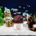 thumbnail image 5 of Aquarium Mushroom House, Resin Fish Tank Ornament and Landscape Decoration for Underwater Betta Cave Shelter and Aquatic Habitat 2.9x3.7 Inches, Pink, 5 of 6