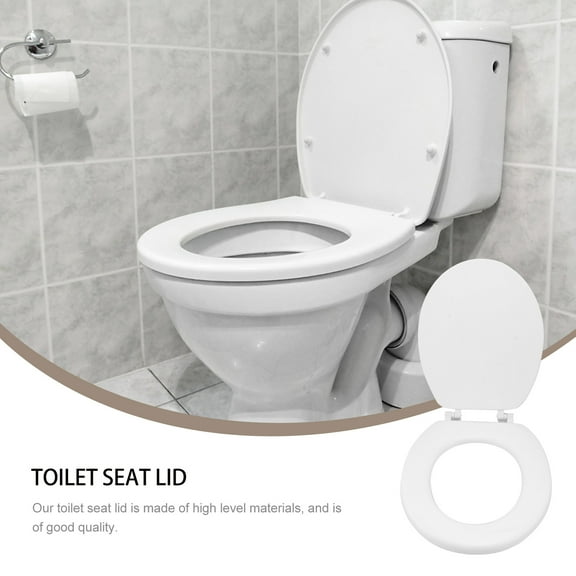 HEMOTON Elongated Toilet Lid Universal Toilet Seat Toddler 40x34cm White