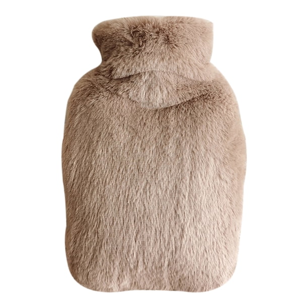 Bolsa de agua caliente de silicona de invierno Calentador de manos encantador Contenedores de agua c MABOTO 2000mlCafé oscuro