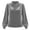 Gray, variant on Tqcoqu Women's Mock Turtleneck Velvet Top,Long Sleeve 2026 Fall Velour Shirts,Trendy Loose Dressy Casual Blouse Daily Wear