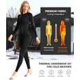 thumbnail image 5 of ANFERRY Womens Ski Thermal Set Quick Dry Breathable 2 Pieces Base Layers Seamless Crew Neck Warm Long John Underwear for Winter, 5 of 8