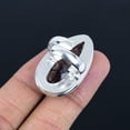 thumbnail image 4 of Black Rutile Pear Gemstone Handmade 925 Sterling Silver Adjustable Ring VJ 1431, 4 of 4