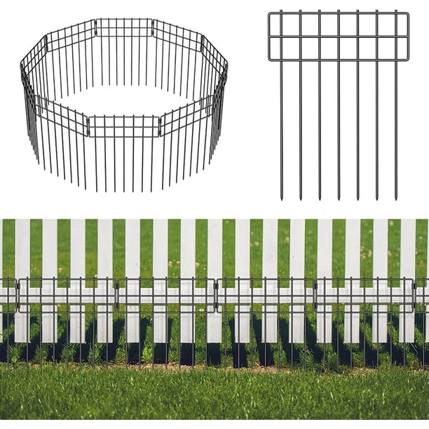 10 Pack Animal Barrier Fence, 17 in(H) X 10 Ft(L) No Dig Garden ...