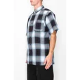 thumbnail image 4 of Victorious Men's Old School Plaid Flannel Short Sleeve Shirts VSS30 - BLUE - XL, 4 of 6