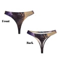 thumbnail image 3 of Fotbe Purple Flower Lazy Cat Tanga Sin Costuras para Mujer con Estampado – Panties Invisibles, Transpirables y Cómodos para Uso Diario-Large, 3 of 6
