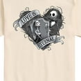 thumbnail image 3 of The Nightmare Before Christmas - Jack And Sally Love Eternal - Men's Short Sleeve Graphic T-Shirt, 3 of 5