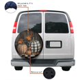 thumbnail image 4 of KAKALAD Checkered Pumpkins Autumn 01 Spare Tire Cover Universal Vehicle Accessories Buckle Car Tools 14”in, 4 of 6