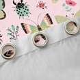 thumbnail image 4 of Homewish Cartoon Butterfly Ladybug Black Out Curtains, Cute Animal Insect Curtains Pack of 2 (42x63 Each), Princess Pink Cartoon Bedroom Curtains, Living Room Curtains Decor, 4 of 6