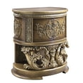 thumbnail image 2 of Brown And Gold Bedroom Nightstand - 2 Drawers, Felt Lined Bewitching Gold, Gorgeous, 2 of 4