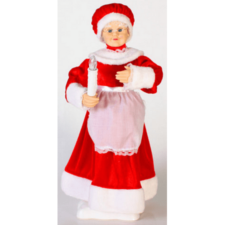 24 Animated Mrs Claus With A Candle Christmas Figure Walmart