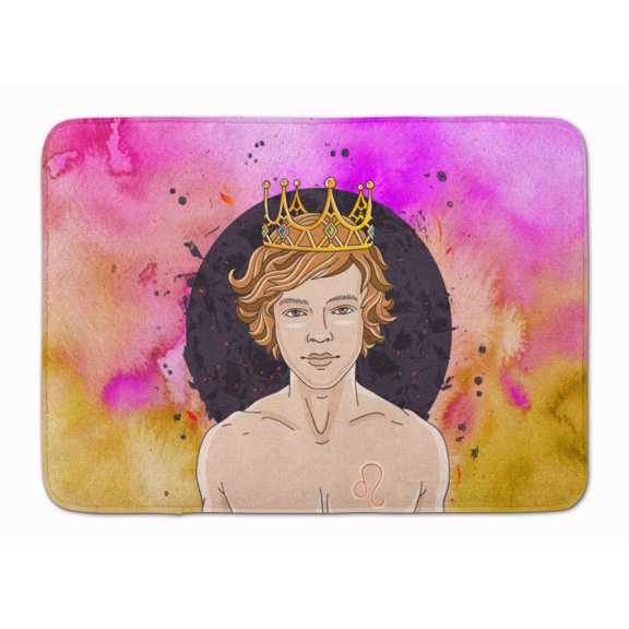 Leo Zodiac Sign Machine Washable Memory Foam Mat