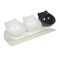 thumbnail image 4 of Cuencos elevados para gatos, cuenco de alimentación para mascotas, lavable, plato para gatitos, comida para gatos con menos vómitos y cuenco de agua 2 negro, 4 of 8