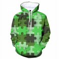 thumbnail image 3 of Sudadera con capucha con estampado 3D de rompecabezas colorido para hombre, sudadera con patrón de personalidad, moda de otoño, jersey de calle fresco, manga larga suelta, 3 of 5