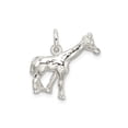 thumbnail image 4 of Sterling Silver Giraffe Charm Pendant for Necklace or Bracelet, Detailed Wildlife Jewelry for Women or Unisex Nature and Safari Style, 4 of 7