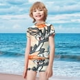 thumbnail image 2 of Looney Tunes Bugs Bunny Boys Two Piece Rash Guard Swimsuits Kids Short Sleeve Swimwear Sets Bathing Suit, 2 of 7
