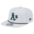 thumbnail image 3 of Men's New Era White Athletics Perforated Golfer Snapback Hat, 3 of 5