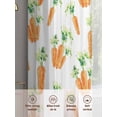 thumbnail image 6 of Easter Carrot Sheer Curtains 63 Inch Length 2 Panels Set Window Treatments, Spring Watercolor Modern Art Rod Pocket Semi Curtains for Living Room/Bedroom/Kitchen Décor, 104"W x 63"L, 6 of 7