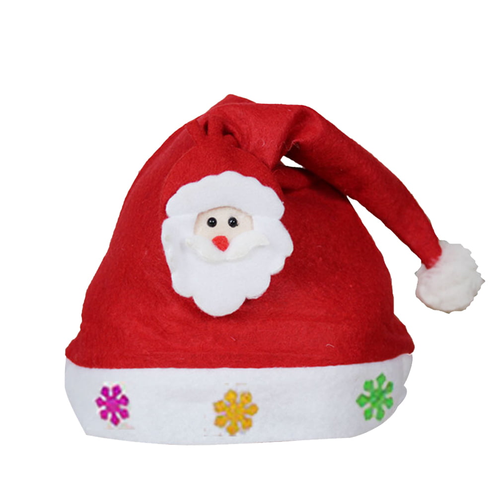 1Pc Adult Children LED Christmas Hat Santa Claus Reindeer Snowman Cap Party Gift 