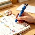thumbnail image 6 of huayou Cute Bunny Topper Ten Color Retractable Ballpoint Pen, Lovely Anime Print Multi Ink Color Writing Pen, for Daily Note Taking and Office Draft Use, 6 of 6