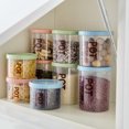 thumbnail image 4 of 700/900ml Storage Can with Scale Stackable Plastic Dried Fruit Tea Sealed Jar Kitchen Accessories, 4 of 7