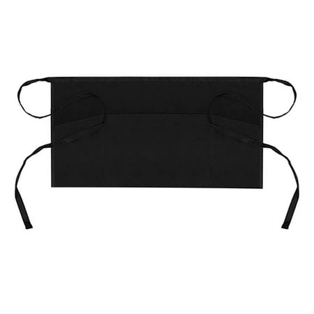 

Apron for Kitchen Adult Waterproof 3 Pockets Waterdrop Resistant Waitress Waist Chef Apron Aprons