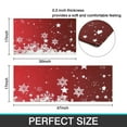 thumbnail image 7 of Red Christmas Snowflake Pattern Kitchen Rugs Sets Of 2,Anti Fatigue Kitchen Mat Rugs Non Slip Washable,Decorative Kitchen Floor Mats for Kitchen,Sink,Laundry,17"x30"+17"x47", 7 of 7