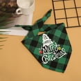 thumbnail image 6 of Tvtnvo Pet Christmas Classic Tartan Plaid Bandana Scarfs Dog Clothes Pet Clothes for Holiday Costume Gift Soft Fabric Easy Suit for Small Medium Large Pets Green, 6 of 6