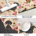 thumbnail image 3 of Dachshund and Flower Kitchen Rug Mat,Kitchen Runner Rugs Non Skid Washable,Decorative Kitchen Floor Mats for Kitchen,Sink,Laundry,17"X47", 3 of 5