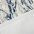 thumbnail image 5 of DriftAway Tree Branch Linen Blend Abstract Ink Printing Lined Thermal Insulated Window Curtain Valance Rod Pocket 52" x 18" Plus 2" Header Blue 2 Pack, 5 of 6