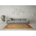 thumbnail image 3 of Ahgly Company Indoor Square Oriental Brown Industrial Area Rugs, 4' Square, 3 of 4