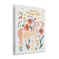 thumbnail image 4 of Stupell Industries Magical Pink Unicorn & Florals Fantasy & Sci-Fi Painting Unframed Art Print Wall Art, 11 x 14, 4 of 8