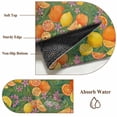 thumbnail image 6 of Round Rugs 3 Ft, Orange Lemons Non Slip Area Rugs for Kitchen Bedroom Entryway, Summer Botanical Elegant Pastoral Watercolor Washable Carpet Runner Rug Floor Mats for Bedroom Home Decor, 6 of 8