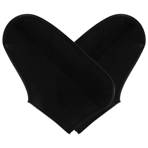 TAILTOSS Waterproof Rainy Day Boot Protector Black Silicone Shoes Cover for Adults