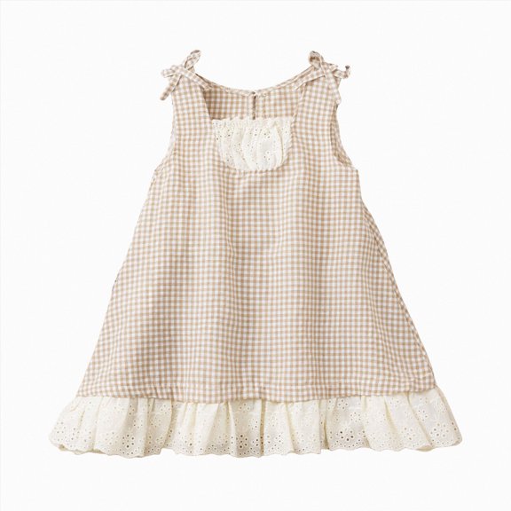 Toddler Girls Dresses Summer Casual Sleeveless Bow A-Line Cute Casual for Girls Lace Dresses