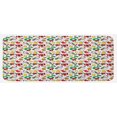 thumbnail image 1 of Christmas Kitchen Mat, Celebration of Xmas Garland Candy Cane Snowman Mistletoe Tree Ornaments, Plush Decorative Kitchen Mat with Non Slip Backing, 47" X 19", Multicolor, by Ambesonne, 1 of 1