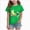 A37-Green, variant on 9-10 Years Juniors Girls Boys Comfortable Breathable Stylish And Cute Printed Short Sleeved Top For Girls,A37-White
