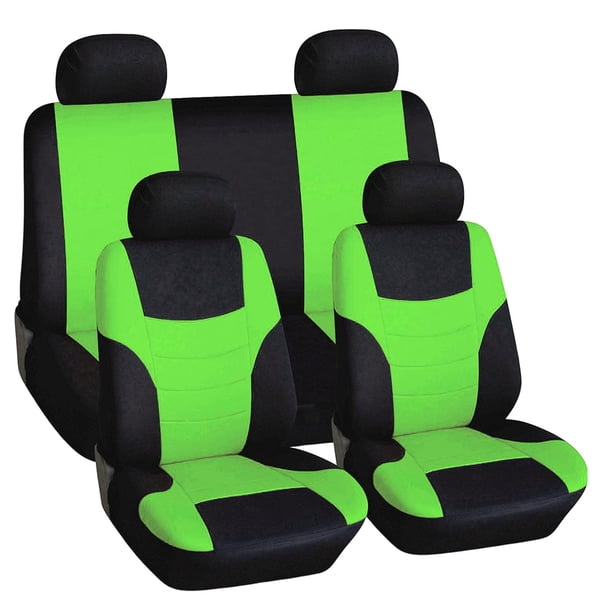 8 piezas de fundas de asiento resistentes al desgaste Macarena SUV verde