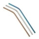 thumbnail image 1 of 3pcs pajas de acero inoxidable reutilizables multicolores Paja de paja doblada respetuoso del medio CACAGOO Ventosa, 1 of 7