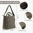 thumbnail image 4 of Kukuzhu Quilted Tote Bag for Women Puffer Hobo Handbag Lightweight Quilted Padding Shoulder Bag Nylon Padded Crossbody Bag, 4 of 6
