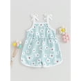 thumbnail image 4 of Bagilaanoe Newborn Baby Girls One-pieces Flower Print Sleeveless Jumpsuit 6M 12M 18M 24M 3T 4T Kids Romper Casual Clothing, 4 of 8