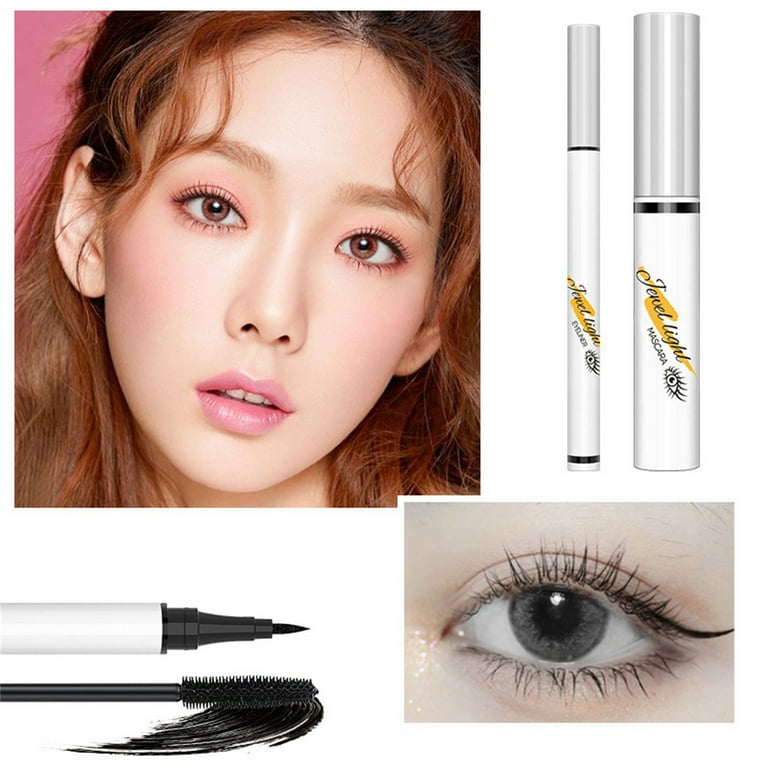 ZHAGHMIN Mascara Essence Lash Princess Eyes 4D Fiber Proofdepth Thickening  Proof Set 5Ml Effortlessly Glamour Mascara Silk & Makeup Eyeliner and