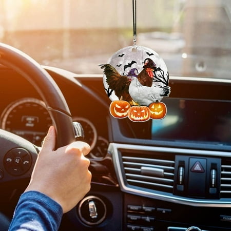 

Color Printed Pumpkin Halloween Decorations Car Hangers Home Decoration Hangers