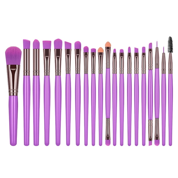 Pinceles de maquillaje, kit de maquillaje, pincel de maquillaje fluorescente, pincel de maquillaje, juego de herramientas de maquillaje de belleza, 20 piezas, pincel de maquillaje