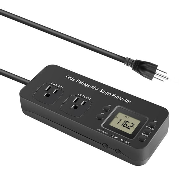 Protector contra sobretensiones para refrigerador Ortis Double Outlet Electronic
